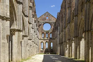 Italy. Tuscany. Siena district Chiusdino. San Galgano Abbey