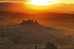 Images Dated 28th February 2014: Italy, Tuscany, Siena district, Orcia Valley, Podere Belvedere near San Quirico