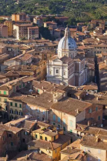Images Dated 28th February 2014: Italy, Tuscany, Siena district. Siena. View of Santa Maria di Provezano from Facciatone