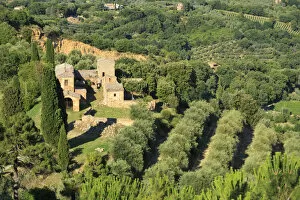Images Dated 28th March 2017: Italy, Tuscany, Siena district, Val di Chiana, Montepulciano, view from ramparts