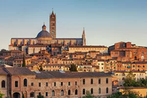 Images Dated 6th September 2022: Italy, Tuscany, Siena town, old town, Cathedral (Duomo)