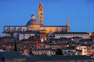Images Dated 6th September 2022: Italy, Tuscany, Siena town, old town, Cathedral