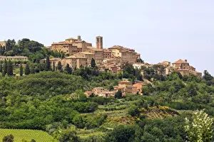 Italy, Tuscany, the village of Montepulciano on the hills tuscany, provence of Siena