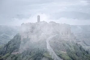 Tall Building Gallery: Italy, Umbria: morning fog on Civita di Bagnoregio