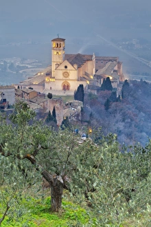 Italy, Umbria, Perugia district, Assisi, Basilica of San Francesco