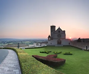 Italy, Umbria, Perugia district, Assisi, Basilica of San Francesco