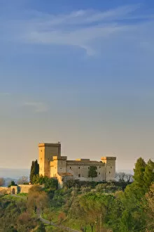 Images Dated 14th May 2013: Italy, Umbria, Terni District, Narni. Rocca di Albornoz, view of the castle