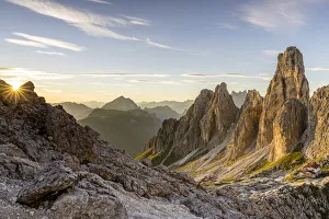 Italy, Veneto, province of Belluno, view over Fonda Savio Hut in the Cadini di Misurina