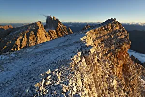 Belluno District Prints: Italy, Veneto, Sunrise on the Popera and Cima Undici
