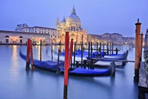Venice Gallery: Italy, Veneto, Venezia district, Venice. Basilica di Santa Maria della Salute at sunset