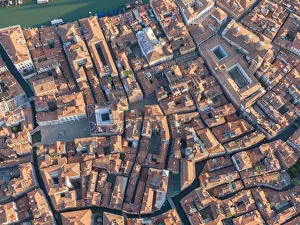 Images Dated 23rd October 2020: Italy, Veneto, Venice, Aerial view of city centre