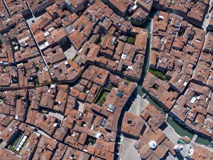 Images Dated 23rd October 2020: Italy, Veneto, Venice, Aerial view of city centre