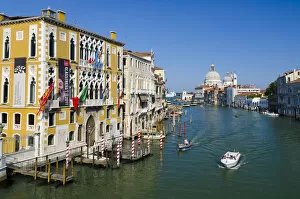Images Dated 20th June 2011: Italy, Veneto, Venice, Grand Canal, Santa Maria della Salute from Accademia Bridge