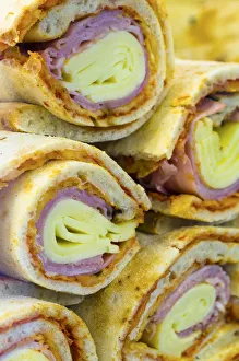 Snacks Prints: Italy, Veneto, Venice, Involtini in a cafe