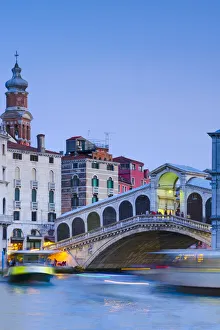 Images Dated 20th June 2011: Italy, Veneto, Venice, Rialto Bridge over Grand Canal