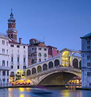Images Dated 20th June 2011: Italy, Veneto, Venice, Rialto Bridge over Grand Canal