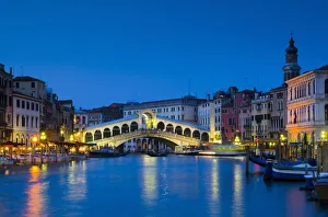 Images Dated 20th June 2011: Italy, Veneto, Venice, Rialto Bridge over Grand Canal