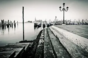 Venice Prints: Italy, Veneto, Venice, San Giorgio Maggiore Church across Basino di San Marco