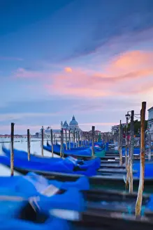 Canals Prints: Italy, Veneto, Venice, Santa Maria della Salute Church across Basino di San Marco