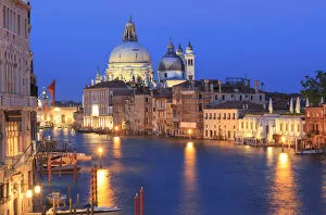 Images Dated 17th January 2018: Italy, Veneto, Venice, Sestiere of San Marco, Grand Canal and Santa Maria della Salute