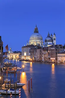Images Dated 17th January 2018: Italy, Veneto, Venice, Sestiere of San Marco, Grand Canal and Santa Maria della Salute