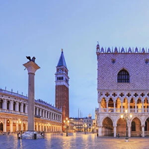 St Marks Square Gallery: Italy, Veneto, Venice, Sestieree of San Marco, Small canal and Gondola