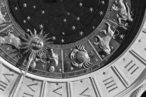 Clocks Prints: Italy, Veneto, Venice, St. Marks Square (Piazza San Marco), Astronomical