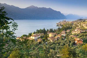 Italy. Veneto. Verona district. Lake Garda. Malcesine. Scaligero castle