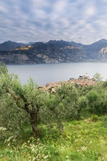 Italy. Veneto. Verona district. Lake Garda. Malcesine. Scaligero castle