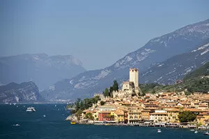 Images Dated 25th May 2017: Italy. Veneto. Verona district. Lake Garda. Malcesine. Scaligero castle