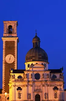 Vicenza Prints: Italy, Veneto, Vicenza, Western Europe; Detail of Church on Monte Berico