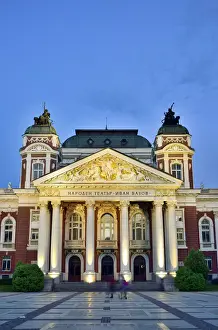 Ivan Vazov National Theatre, the oldest theatre in the country. Sofia, Bulgaria