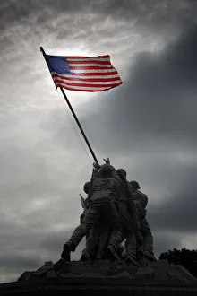 Monotone Prints: Iwo Jima Memorial, Washington DC, USA