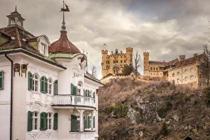 Jaegerhaus and Hohenschwangau Castle, Schwangau, Allgaeu, Bavaria, Germany