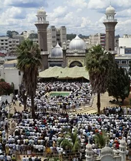 Gathering Collection: The Jamia Mosque in the centre of Nairobi during Friday prayers