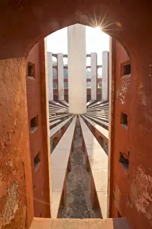 Sun Burst Prints: Jantar Mantar (architectural astronomy instruments built in 1724), New Delhi, India