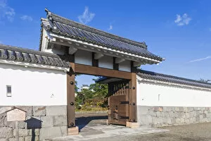 Images Dated 8th February 2018: Japan, Honshu, Kanagawa Prefecture, Odawara, Odawara Castle, The Umadashi Gate