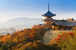 Japan, Honshu, Kansai region, Kiyomizu-Dera, this ancient temple was first built in 798 Japan, Honshu, Kansai region, Kiyomizu-Dera, this ancient temple was first built in 798