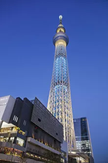 Images Dated 10th January 2013: Japan, Honshu, Kanto, Tokyo, Asakusa, Skytree Tower