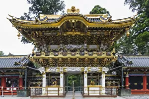 Honshu Gallery: Japan, Honshu, Tochigi Prefecture, Nikko, Toshogu Shrine, Yomeimon Gate