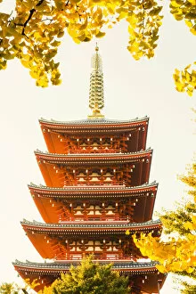 Images Dated 18th January 2016: Japan, Honshu, Tokyo, Asakusa, Sensoji Temple aka Asakusa Kannon Temple