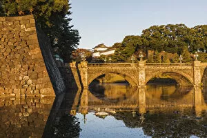 Images Dated 20th February 2019: Japan, Honshu, Tokyo, Imperial Palace, Nijubashi Bridge