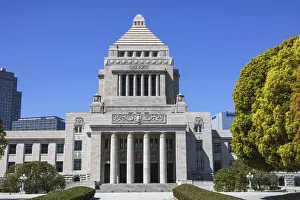 Government Prints: Japan, Honshu, Tokyo, Japanese National Diet (Parliament) Building