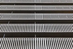 Images Dated 12th March 2020: Japan, Honshu, Tokyo, Toyosu, Shinonome, High Rise Apartment Block Detail