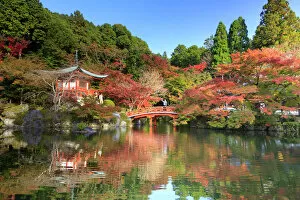Images Dated 10th November 2014: Japan, Kyoto, Daigo-ji Temple (UNESCO Site), Pagoda