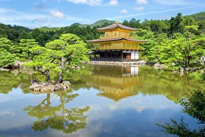 Kyoto Prints: Japan, Kyoto, Kinkaku-ji, -The Golden Pavilion