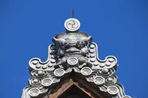 Historical Landmark Prints: Japan, Kyoto, Temple roof tops at the entrance to Kinkaku-ji, -The Golden Pavilion