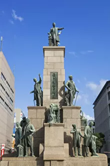 Images Dated 10th January 2013: Japan, Kyushu, Kagoshima, Kagoshima City, Memorial Statue to The Nineteen Satsuma
