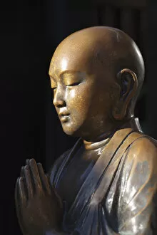Images Dated 18th November 2010: Japan, Tokyo, Asakusa, Asakusa Kannon Temple, Buddha Statue