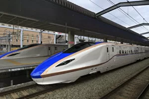 Japan, Tokyo, Ueno Station, Shinkansen Bullet Train